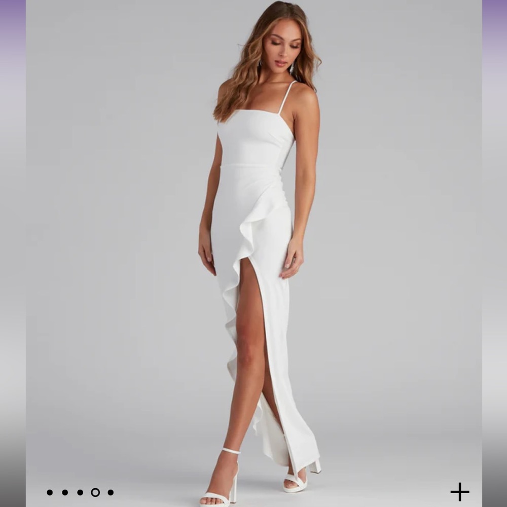 Tiffany sleeveless high slit formal dress